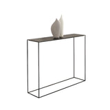 Minimalist Metal Black Stain Resistant Console Table Image - 10