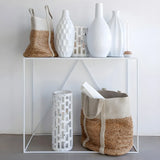 Minimalist Metal Black Stain Resistant Console Table Image - 13