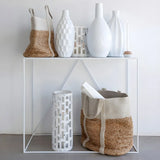 Minimalist Metal Black Stain Resistant Console Table Image - 13