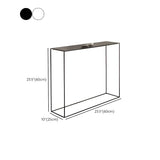 Minimalist Metal Black Stain Resistant Console Table #size