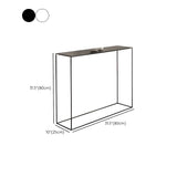 Minimalist Metal Black Stain Resistant Console Table Image - 17