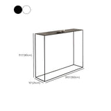 Minimalist Metal Black Stain Resistant Console Table Image - 18