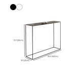 Minimalist Metal Black Stain Resistant Console Table Image - 18