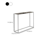 Minimalist Metal Black Stain Resistant Console Table Image - 19