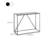 Minimalist Metal Black Stain Resistant Console Table Image - 20