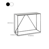 Minimalist Metal Black Stain Resistant Console Table Image - 21