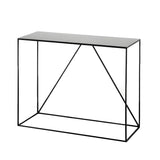 Minimalist Metal Black Stain Resistant Console Table Image - 5