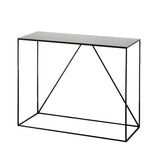 Minimalist Metal Black Stain Resistant Console Table Image - 5