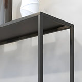 Minimalist Metal Black Stain Resistant Console Table Image - 8