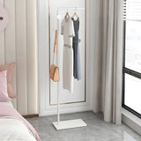Minimalist Metal Gold High Freestanding Coat Rack with Hooks Image - 19