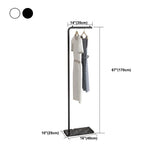 Minimalist Metal Gold High Freestanding Coat Rack with Hooks Image - 28