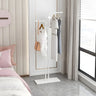 Minimalist Metal Gold High Freestanding Coat Rack with Hooks Image - 5