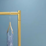 Minimalist Metal Gold Large Free Standing Coat Rack Image - 14