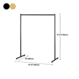 Minimalist Metal Gold Large Free Standing Coat Rack Image - 38