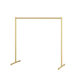 Minimalist Metal Gold Large Free Standing Coat Rack Image - 23