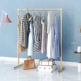 Minimalist Metal Gold Large Free Standing Coat Rack Image - 3