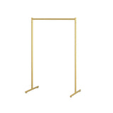 Minimalist Metal Gold Large Free Standing Coat Rack Image - 4