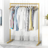 Minimalist Metal Gold Large Free Standing Coat Rack Image - 5