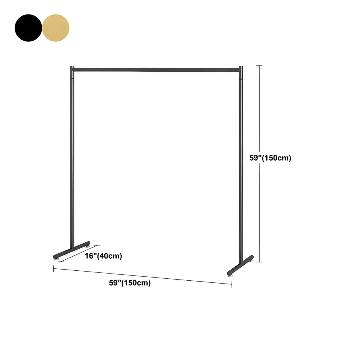 Minimalist Metal Gold Large Free Standing Coat Rack Image - 42