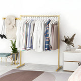 Minimalist Metal Gold Large Free Standing Coat Rack Image - 7