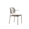 Minimalist Modern Low Back Fabric Upholstered Dining Chairs Image - 17