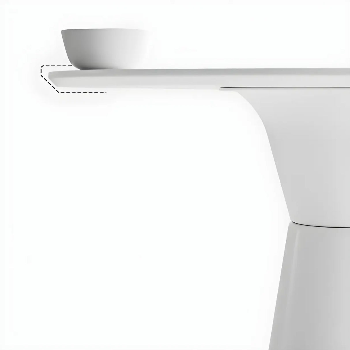 Minimalist Modern Round Pedestal Wood Bar Table for Two Image - 12