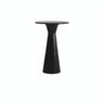 Minimalist Modern Round Pedestal Wood Bar Table for Two Image - 2