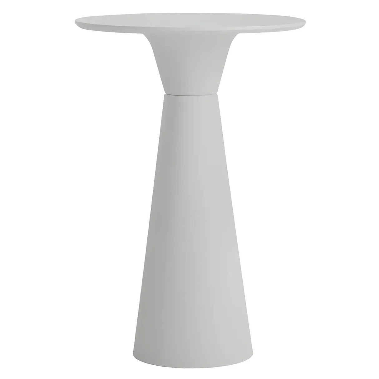 Minimalist Modern Round Pedestal Wood Bar Table for Two Image - 9