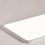 Minimalist Modern White Rectangle Flush Mount Light Image - 7