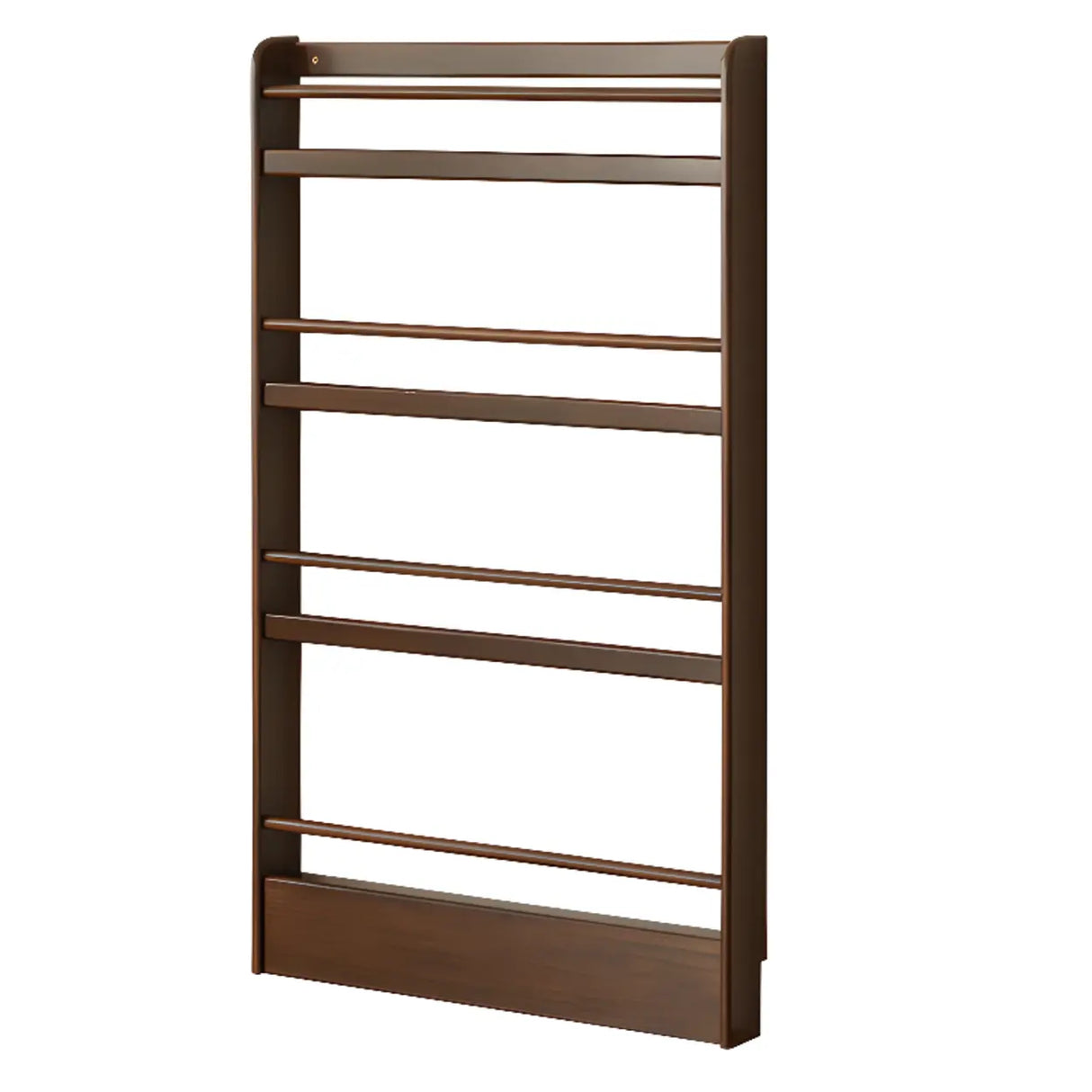 Minimalist Modern Wooden Shallow Vertical Kids Bookshelf Image - 7