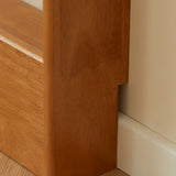 Minimalist Modern Wooden Shallow Vertical Kids Bookshelf Image - 9