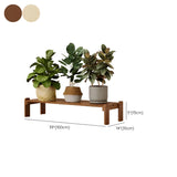 Minimalist Rectangle Wood Natural 1 Tier Plant Stand Image - 41