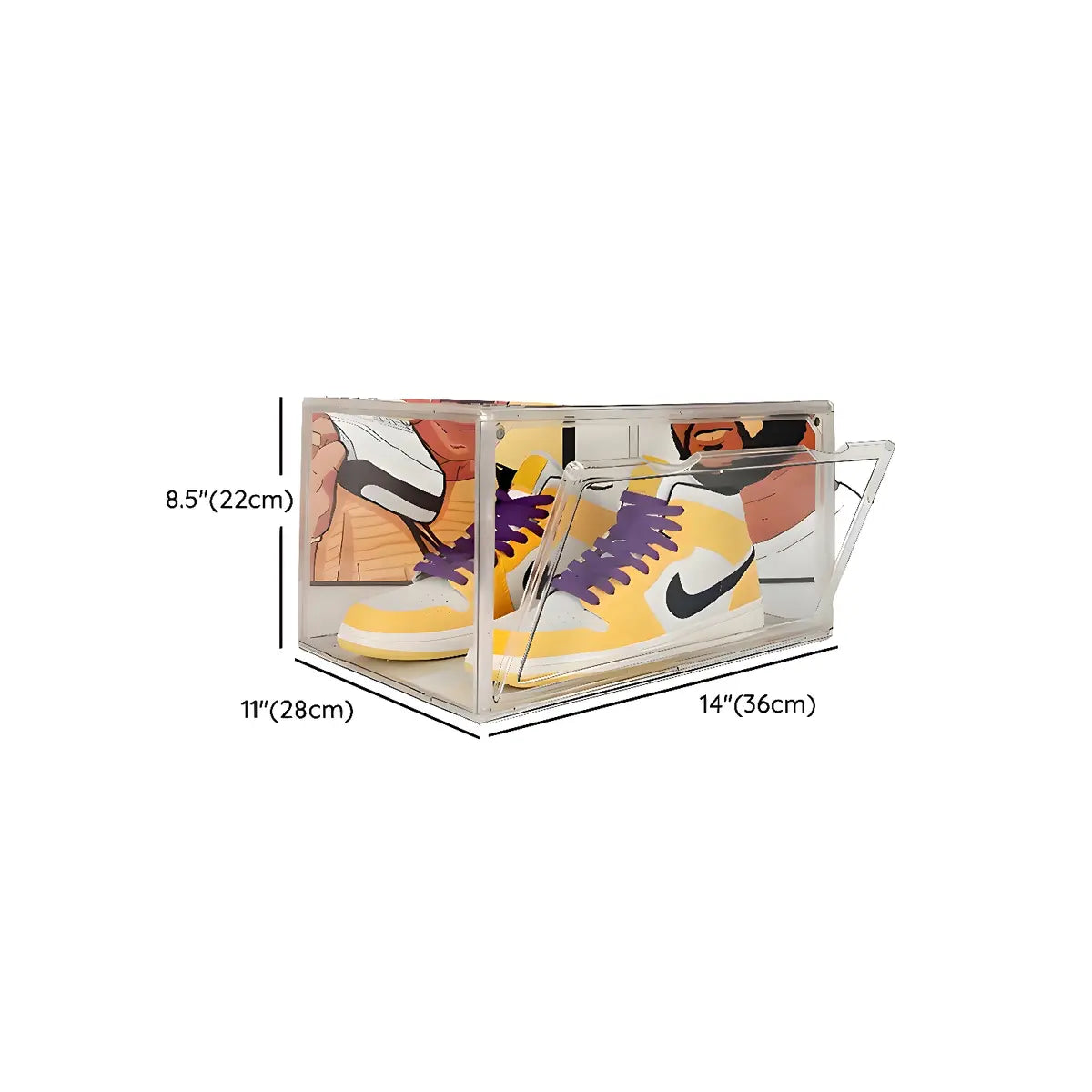 Minimalist Rectangular Acrylic Clear Shoe Storage Box 