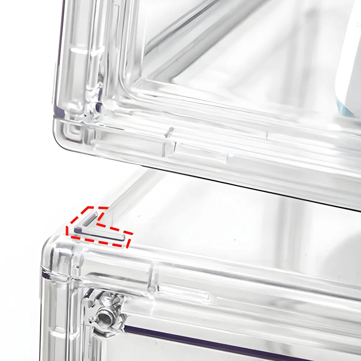 Minimalist Rectangular Acrylic Clear Shoe Storage Box Image - 12
