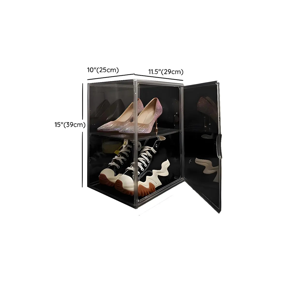 Minimalist Rectangular Acrylic Clear Shoe Storage Box Image - 17