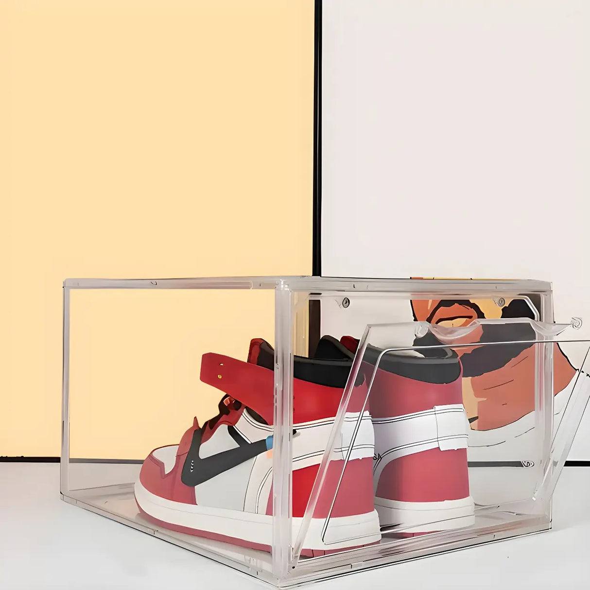 Minimalist Rectangular Acrylic Clear Shoe Storage Box Image - 2