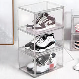 Minimalist Rectangular Acrylic Clear Shoe Storage Box Image - 6