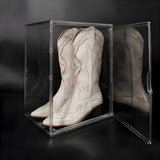 Minimalist Rectangular Acrylic Clear Shoe Storage Box Image - 7