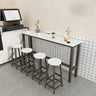 Minimalist Rectangular Counter Height Bar Table for Cafe Image - 4
