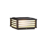 Minimalist Rectangular Metal Outdoor Pillar Table Lamp Image - 6