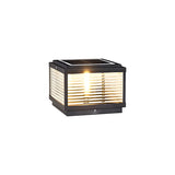 Minimalist Rectangular Metal Outdoor Pillar Table Lamp Image - 7