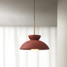 Minimalist Resin Green Dome Dining Room Pendant Light Image - 3