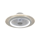 Minimalist Round Bladeless Ceiling Fan with LED Light Image - 14