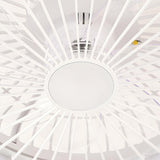 Minimalist Round Bladeless Ceiling Fan with LED Light Image - 20