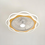 Minimalist Round Bladeless Ceiling Fan with LED Light Image - 5