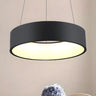 Minimalist Round Metal LED Dining Room Pendant Light Image - 1
