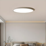 Minimalist Round White LED Flush Mount Light Image - 4