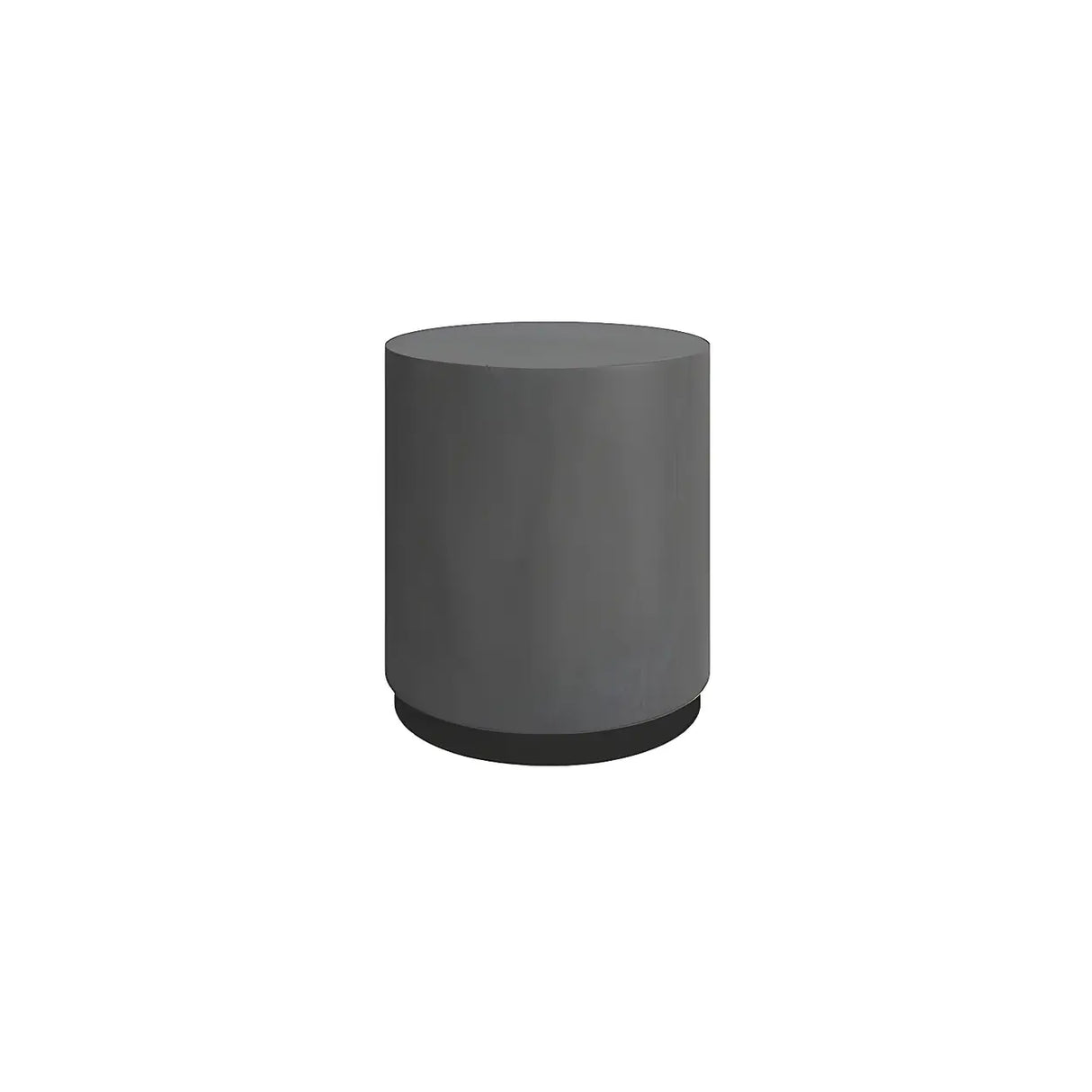 Minimalist Round Wood Top Metal Base Coffee Table Image - 3