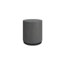 Minimalist Round Wood Top Metal Base Coffee Table Image - 3