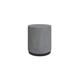 Minimalist Round Wood Top Metal Base Coffee Table Image - 5